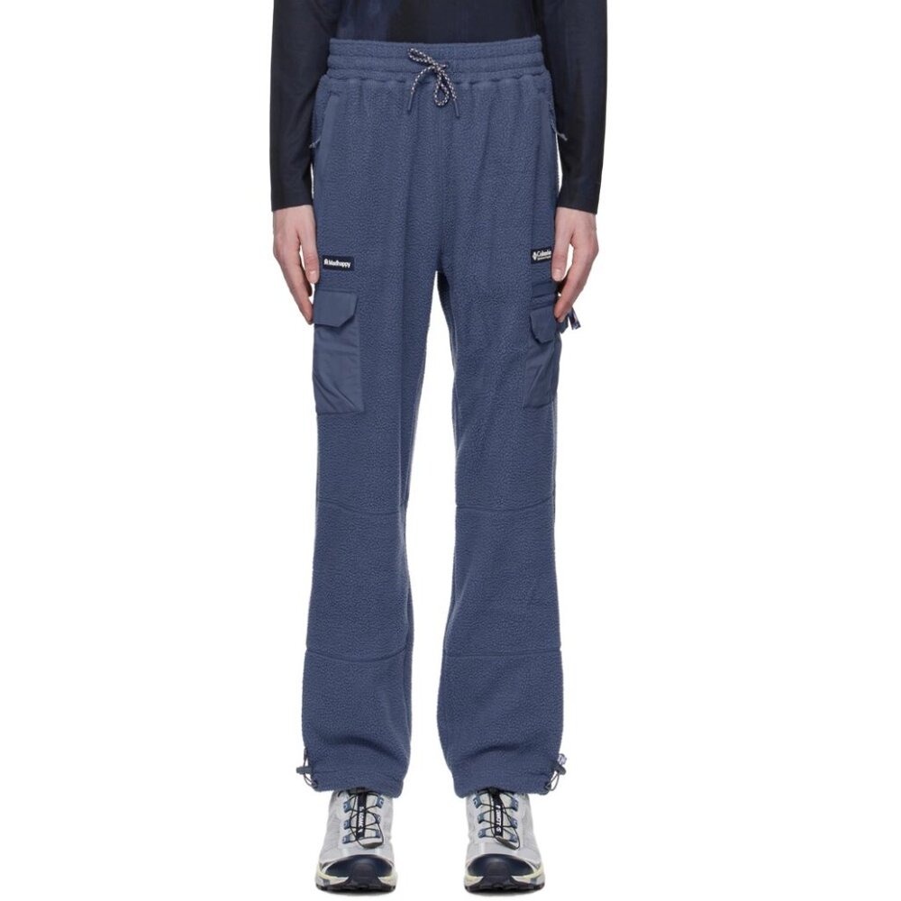 MADHAPPY Blue Columbia Edition Cargo Pants In Dark Mountain